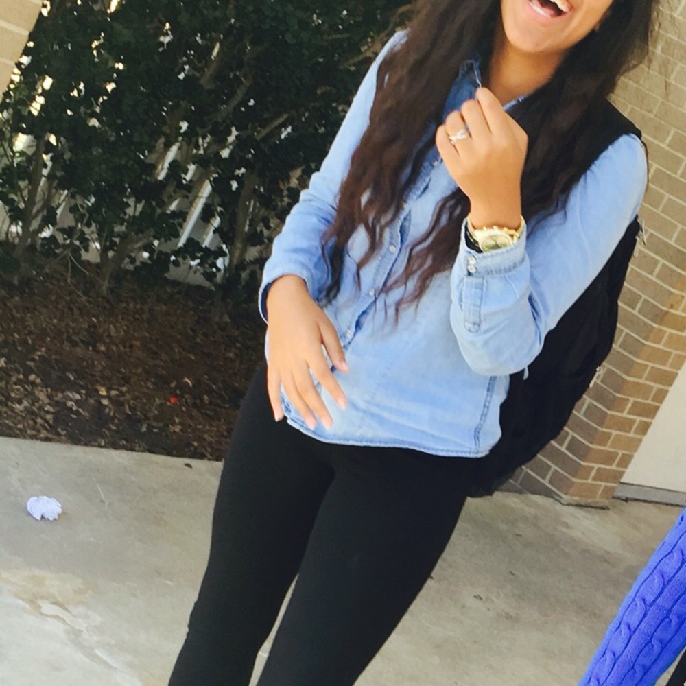 Blue button down - Picture 2 of 2